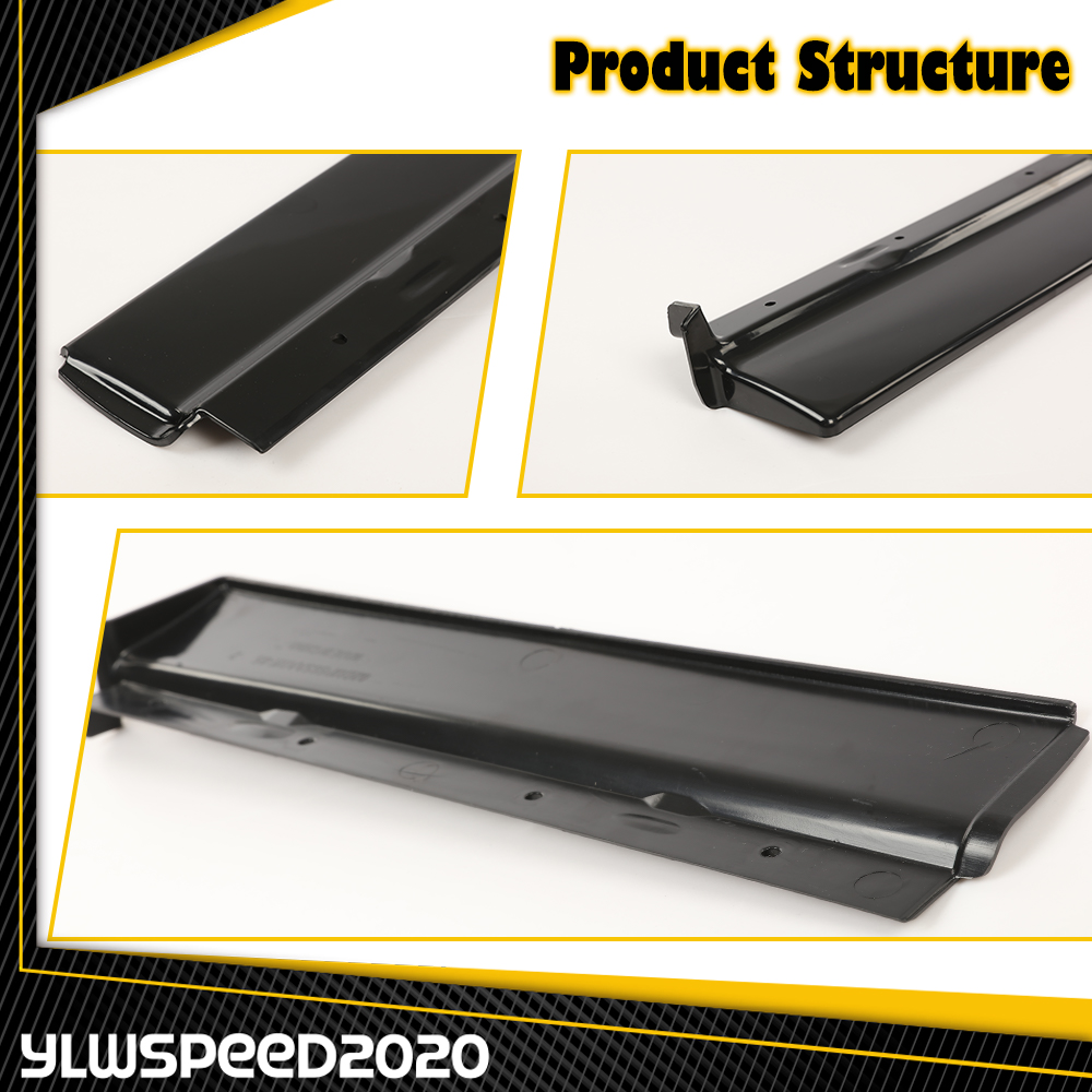 thumbnail image 2 of Front & Rear Bumper Filler Set For 1979-1985 Cadillac Eldorado - 11-Piece, Black 2 of 12
