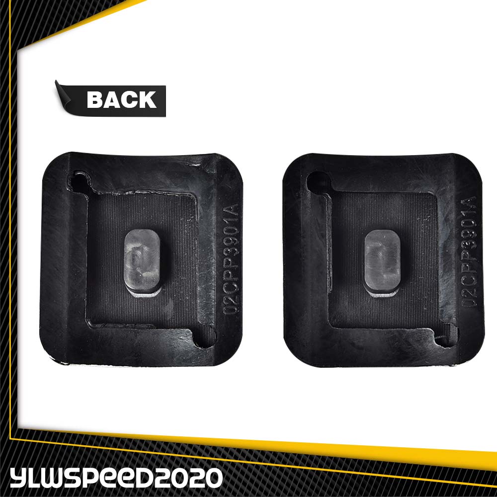 Brake & Clutch Pedal Pads Cover - Black Rubber Set For Jeep Wrangler YJ TJ Cherokee XJ (2-Pack) 7 thumbnail image