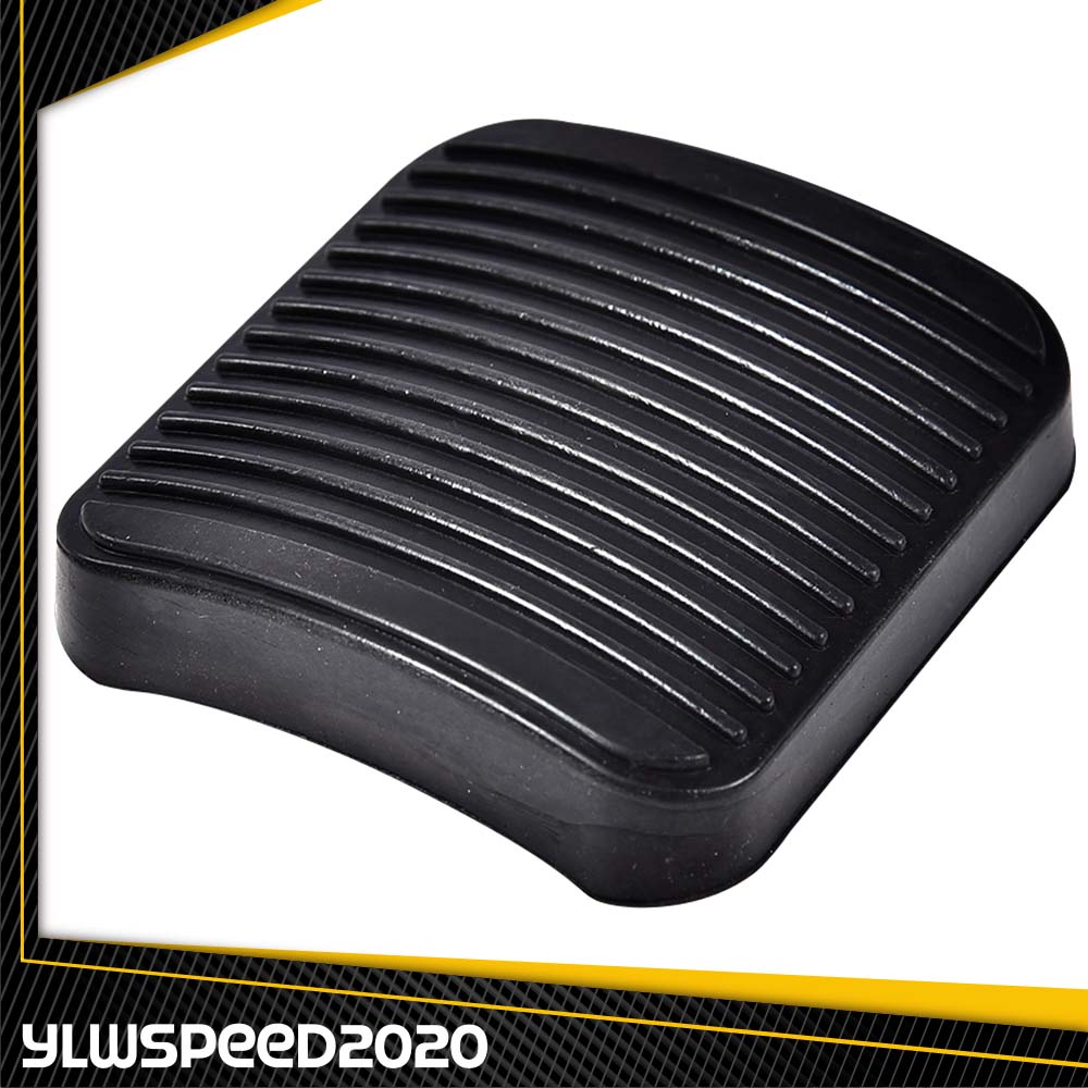Brake & Clutch Pedal Pads Cover - Black Rubber Set For Jeep Wrangler YJ TJ Cherokee XJ (2-Pack) 6 thumbnail image